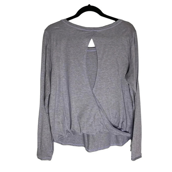 Lululemon Wild Twist Heathered Purple Long Sleeve-sz approx. 8 - Picture 2 of 6
